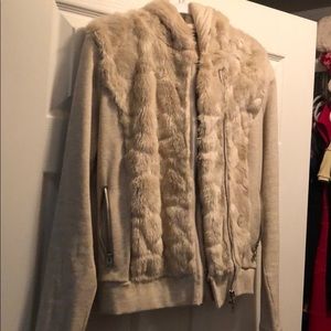 AX zip up cute sweater